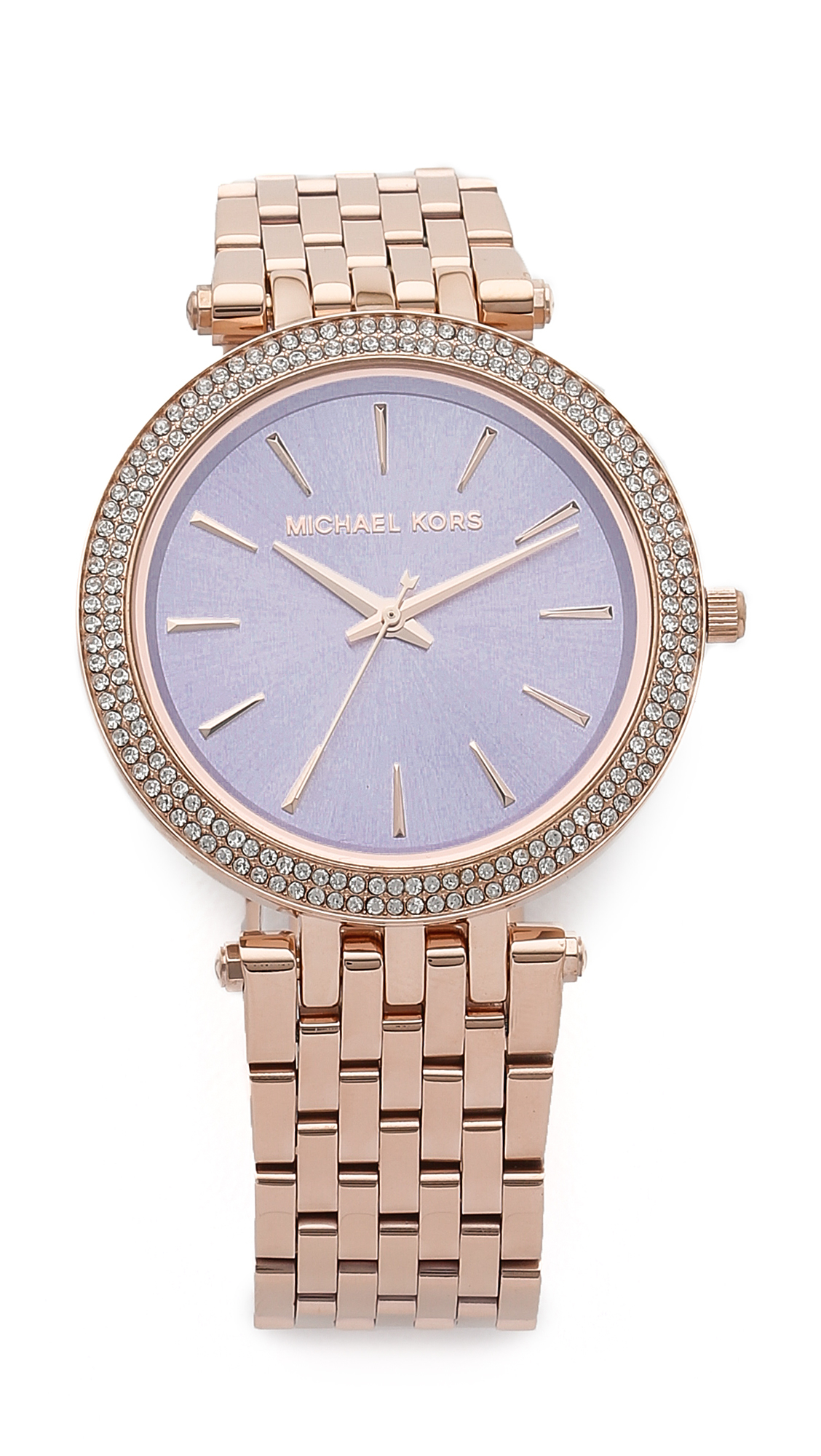 Michael Kors Darci Watch - Rose Gold/Lavender in Pink | Lyst