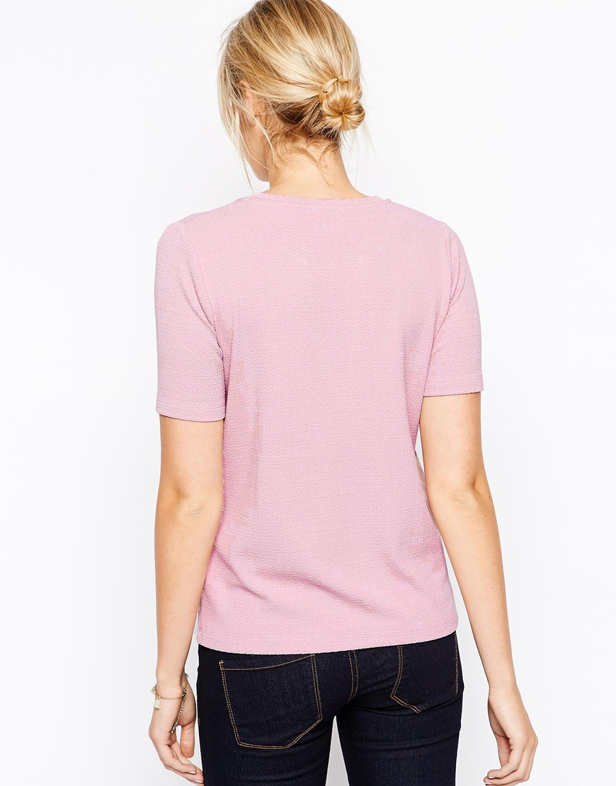 t shirt with lace trim