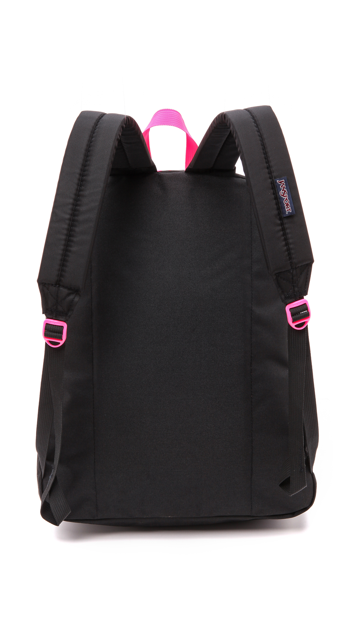 Jansport Classic Overexposed Backpack - Black And Fluorescent Pink | Lyst