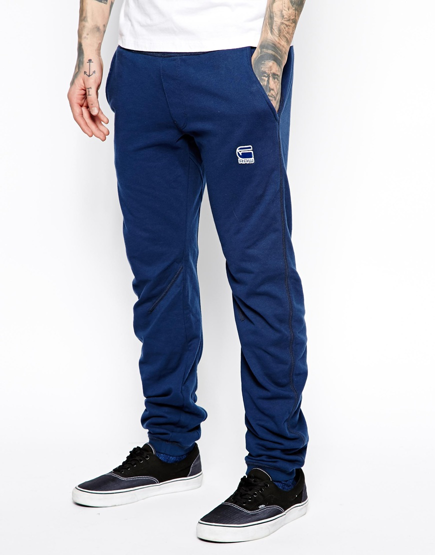 blue and red sweatpants