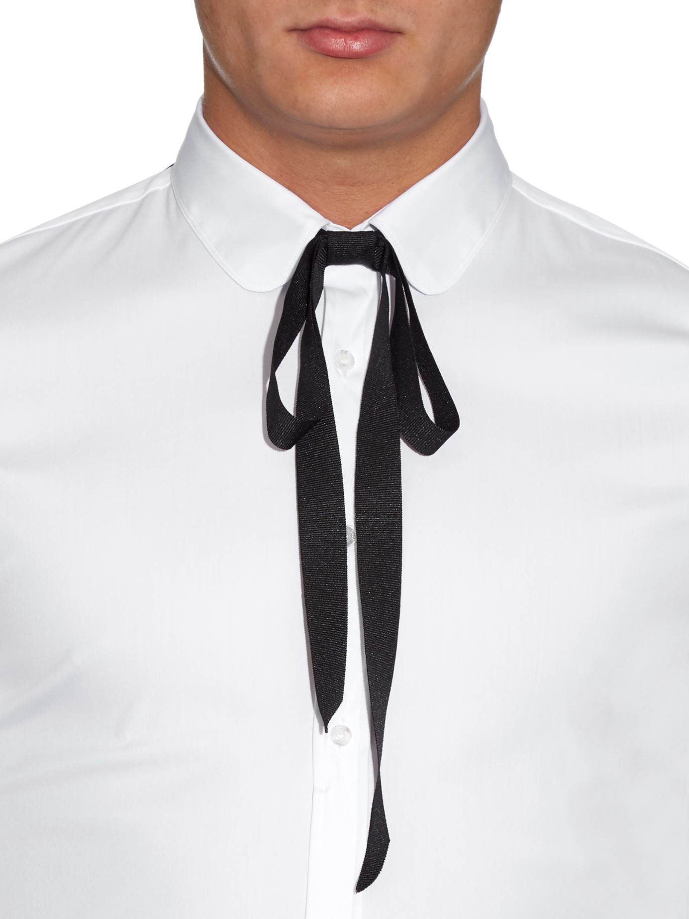 Gucci Grosgrain Neck Bow Tie - Black Bow Ties, Suiting Accessories