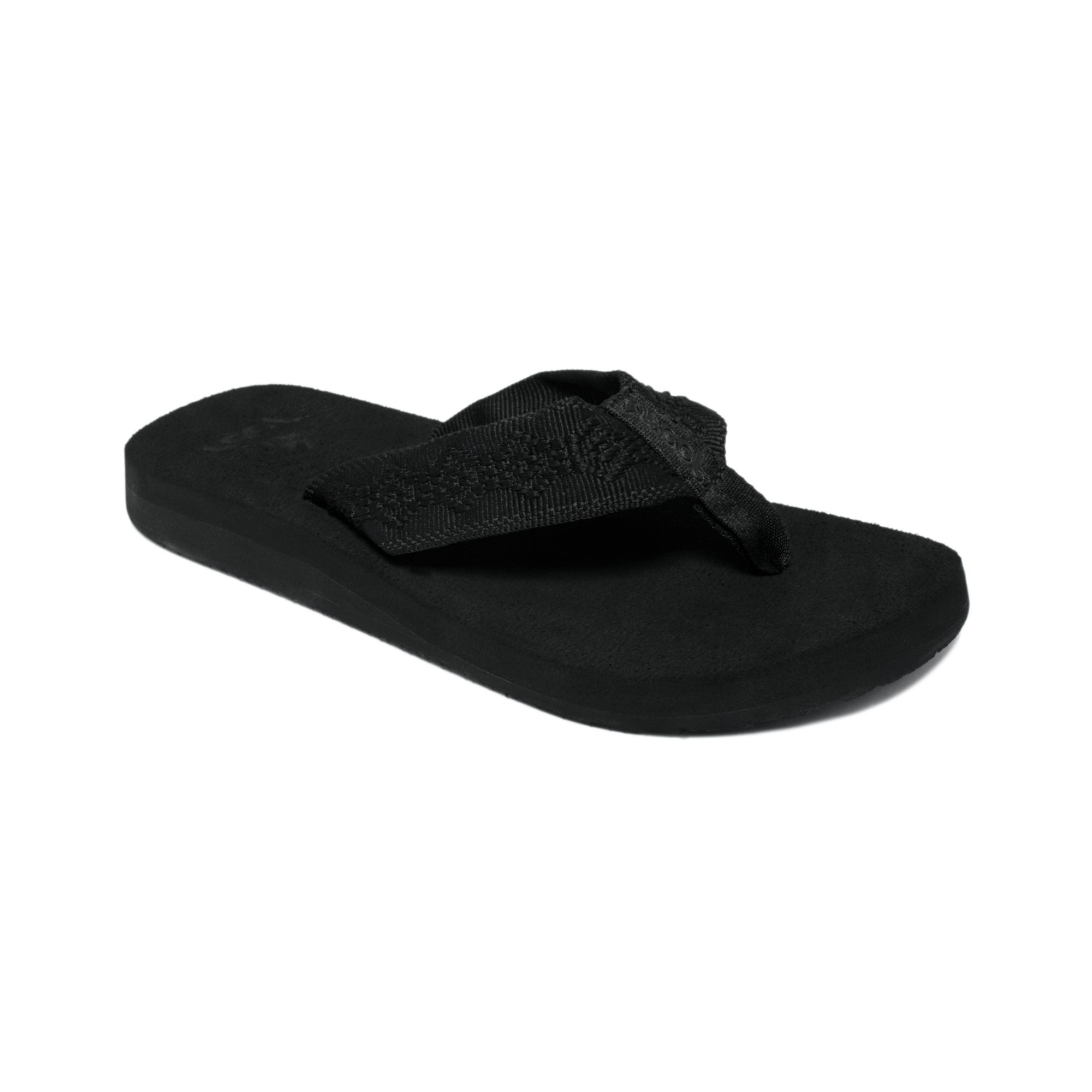 Reef Sandy Thong Sandals in Black | Lyst