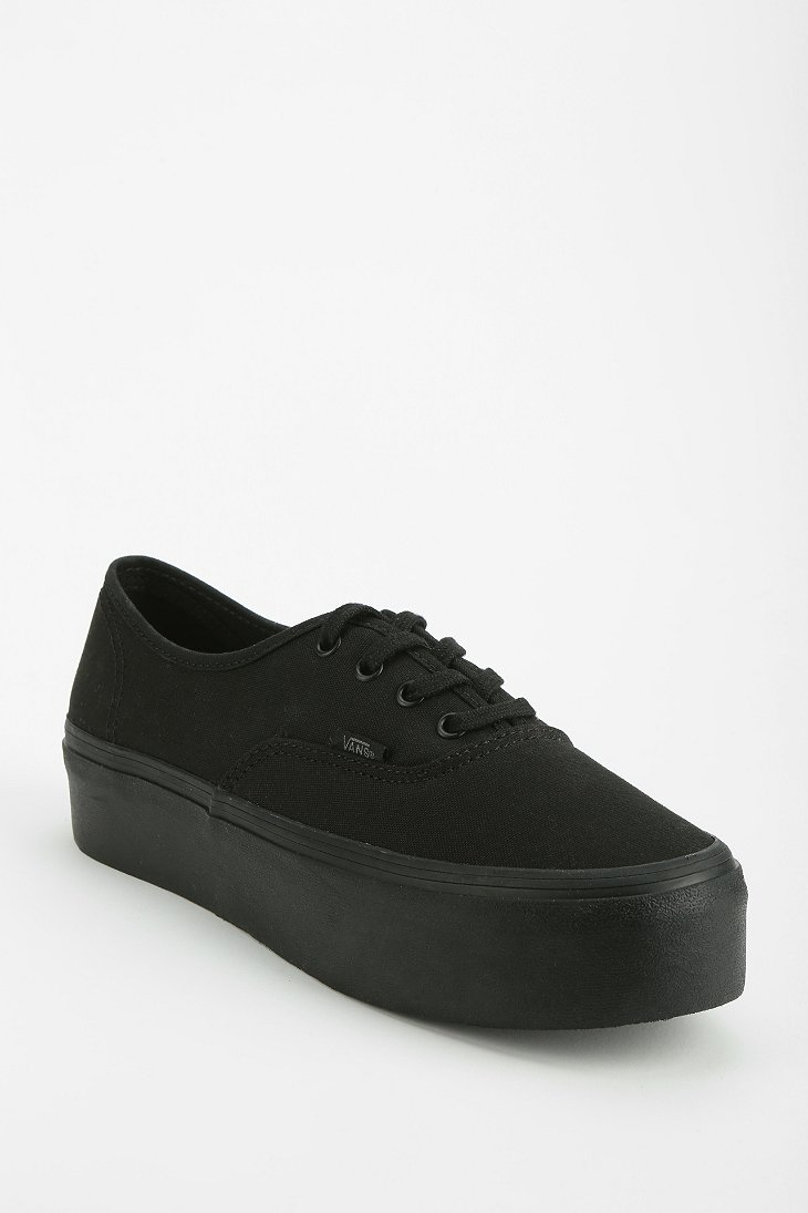 buy > all black platform vans > Up to 61% OFF > Free shipping