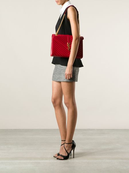 Saint Laurent Cassandre Large Leather Shoulder Bag \u2013 Shoulder ...  