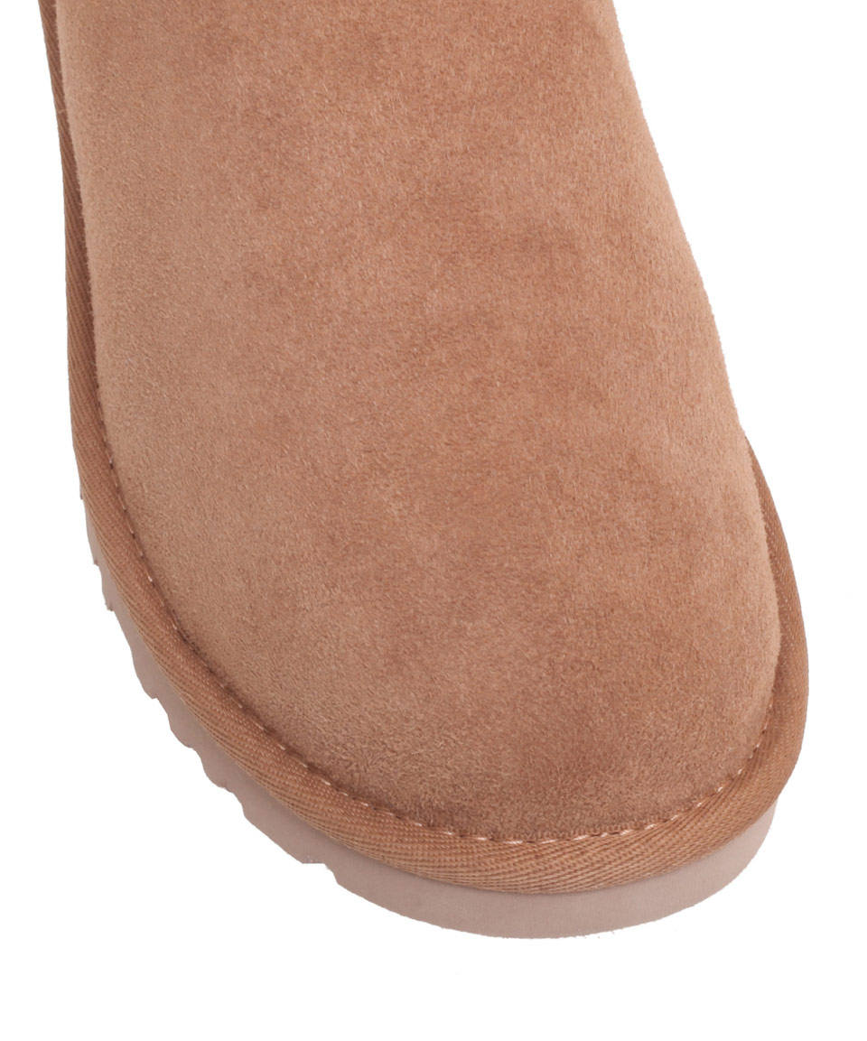 short tan uggs with bows