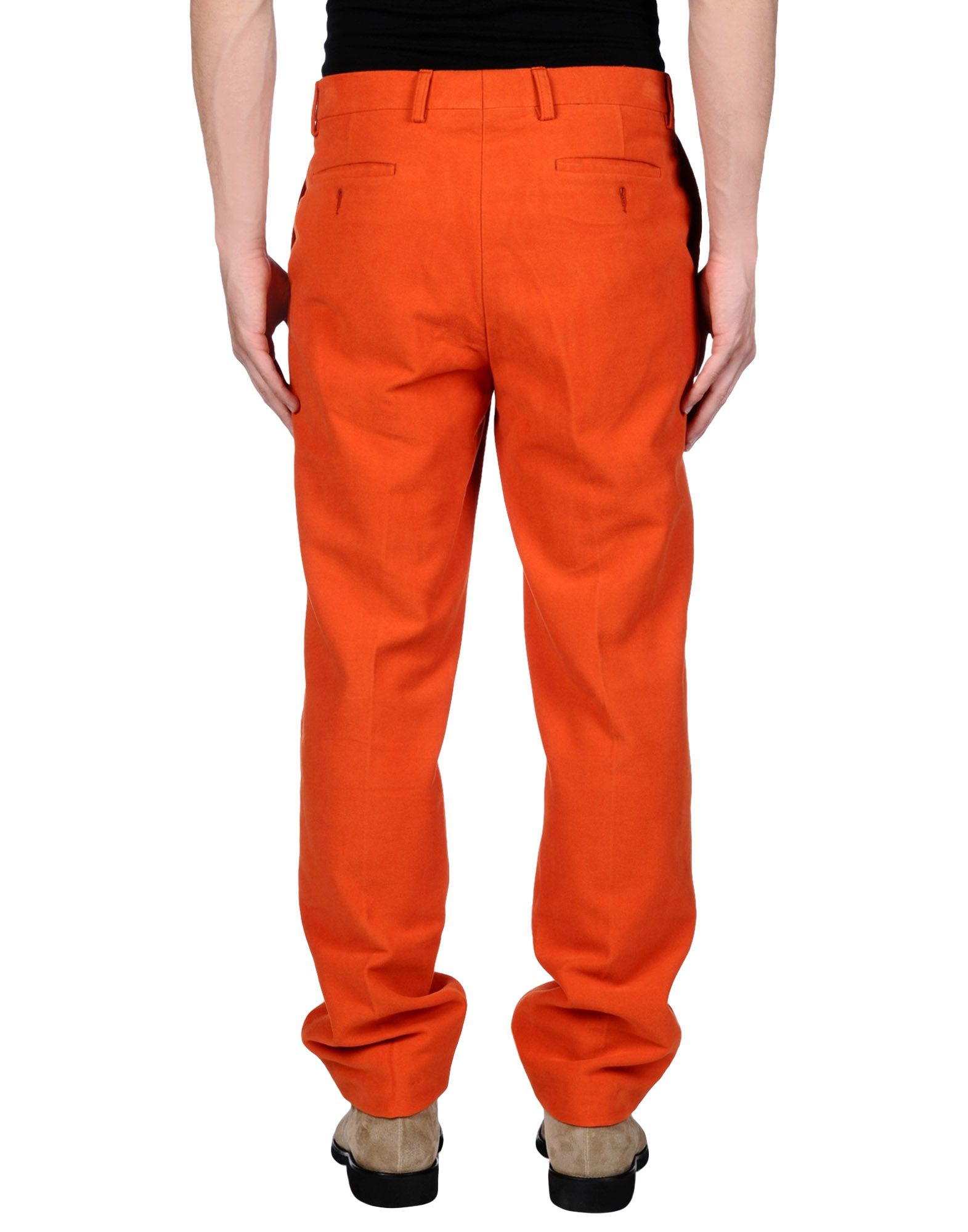 Hackett Cotton Casual Trouser in Orange for Men Lyst