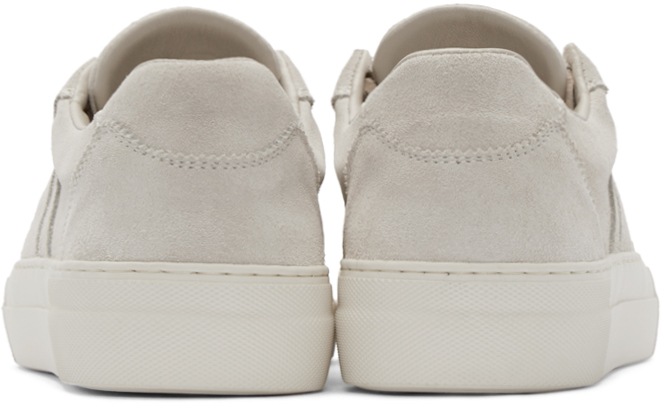 cream suede sneakers