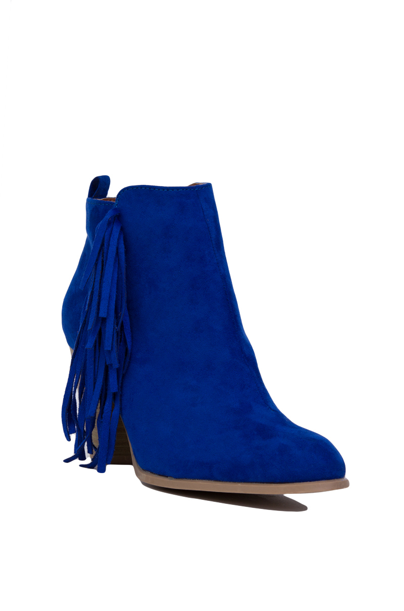 cobalt blue booties