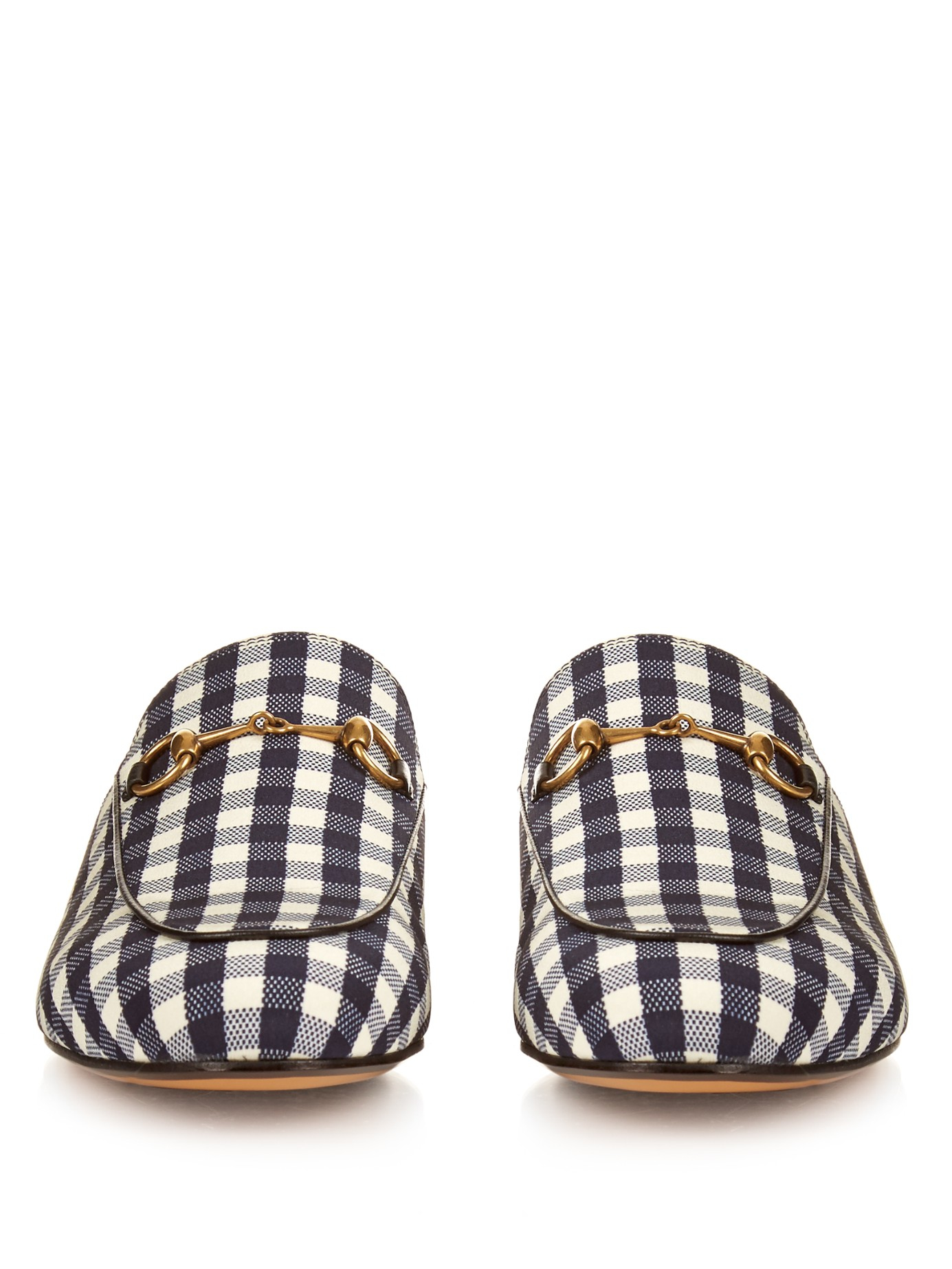 gucci gingham slides