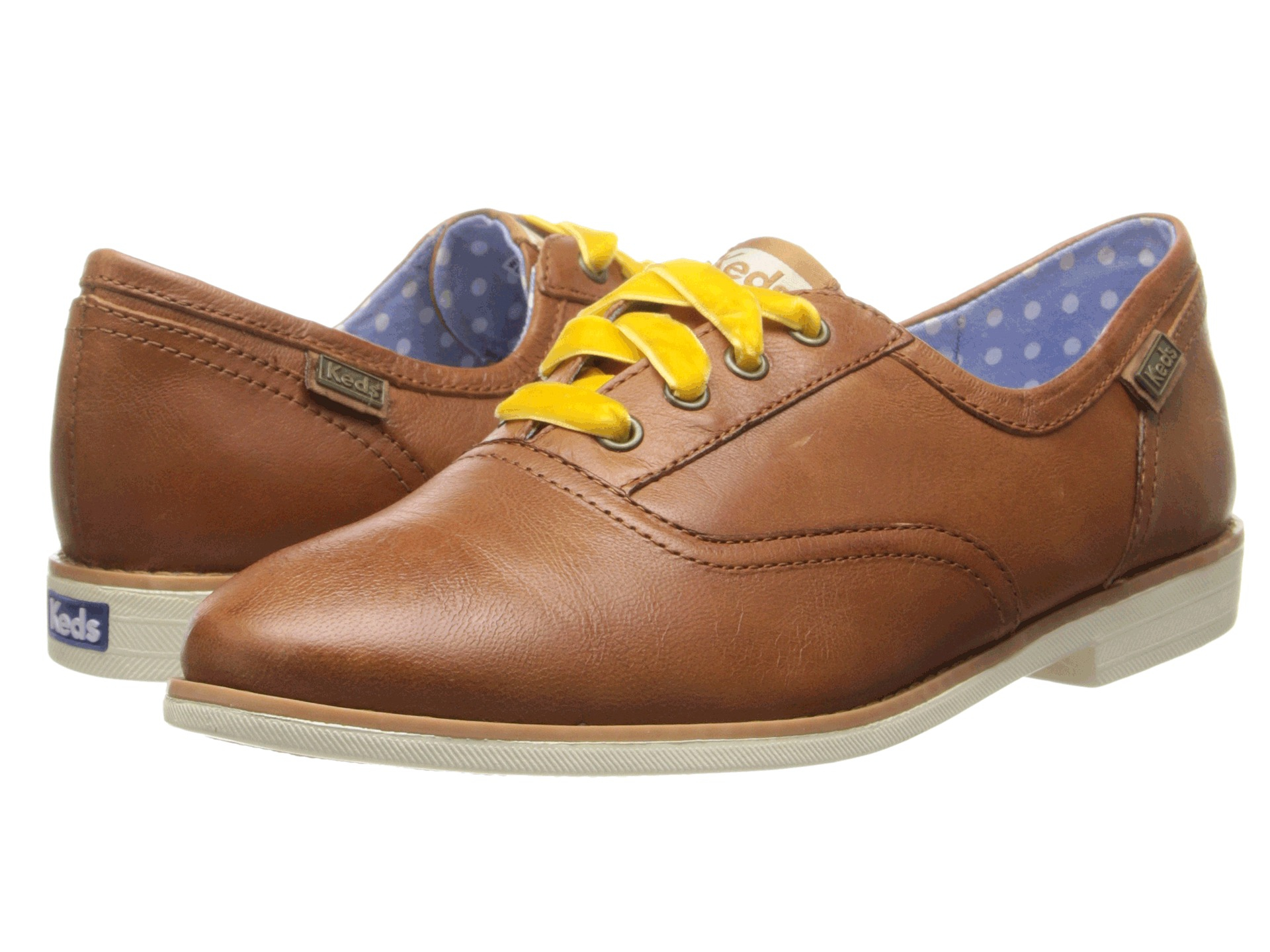 Keds Boyfriend Leather in Caramel Tan (Brown) Lyst