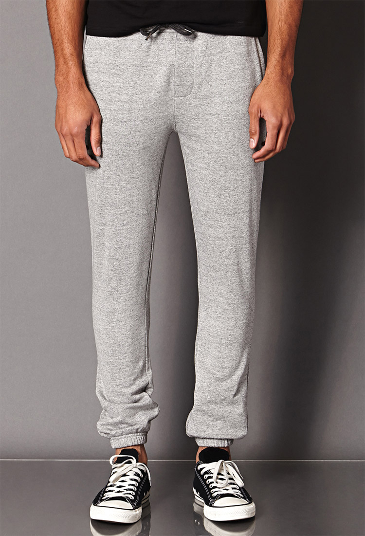 Lyst - Forever 21 Marled Sweatpants in Gray for Men