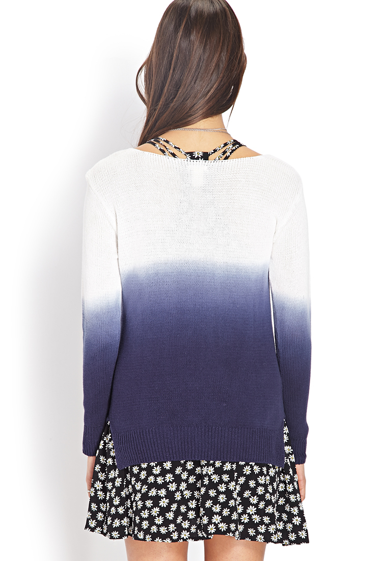 Lyst Forever 21 Soft Ombre Sweater in Blue