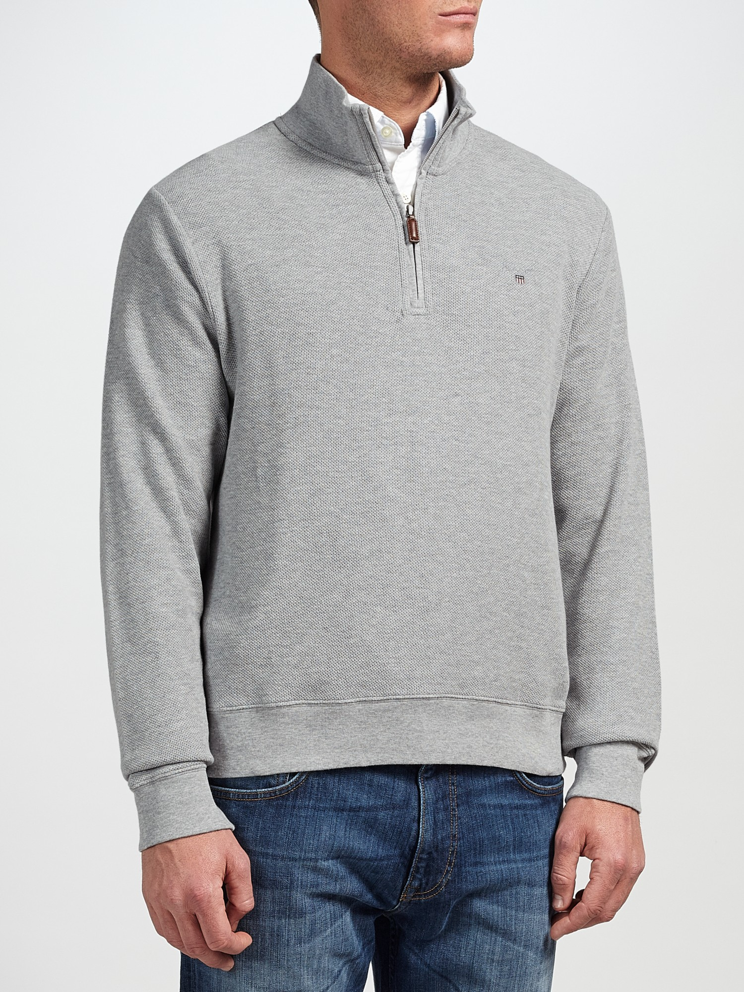 half zip grey jumper