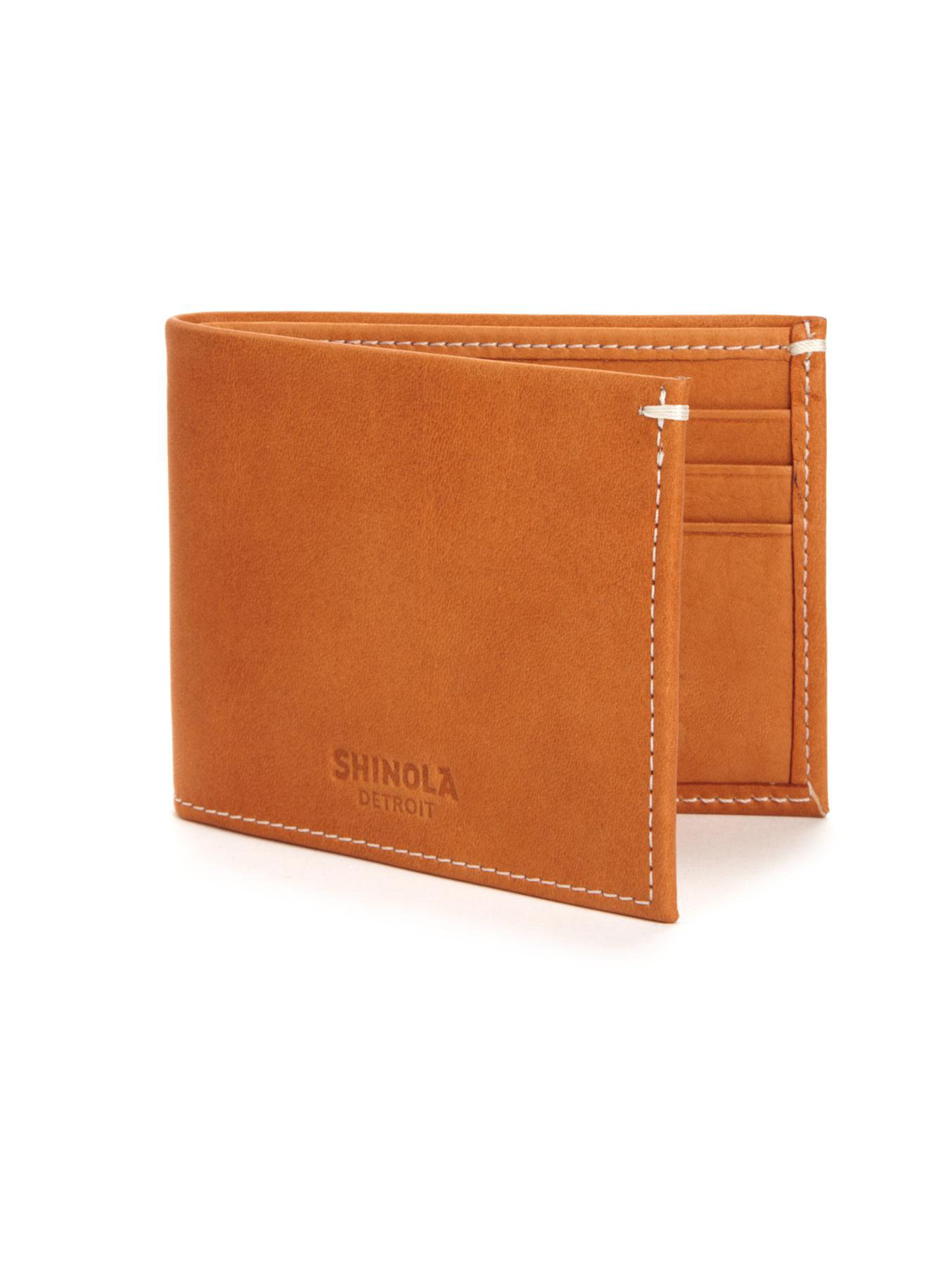 Shinola Leather Bifold Wallet in Brown for Men (natural) Lyst