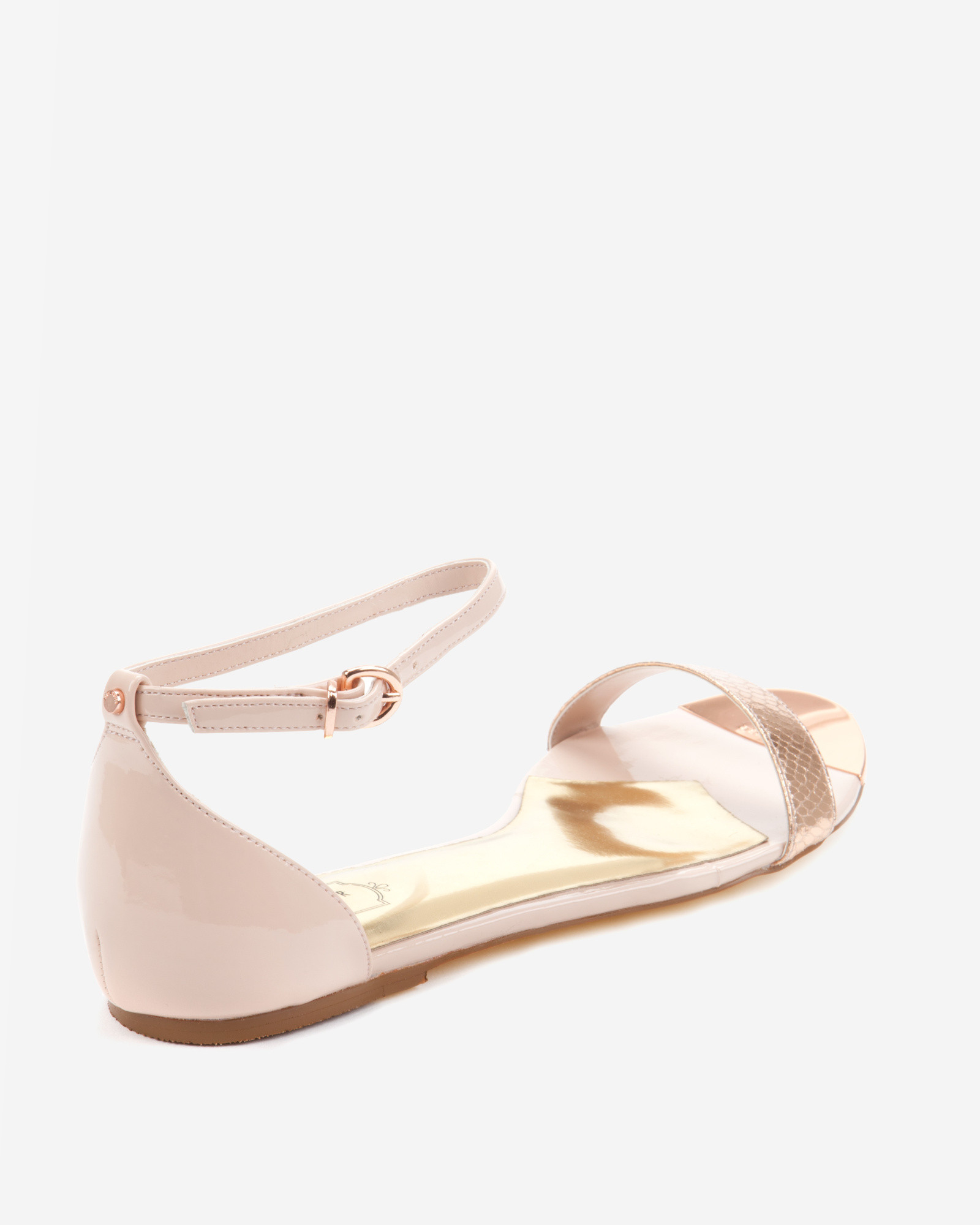 Ted Baker Ankle Strap Sandals in Rose 