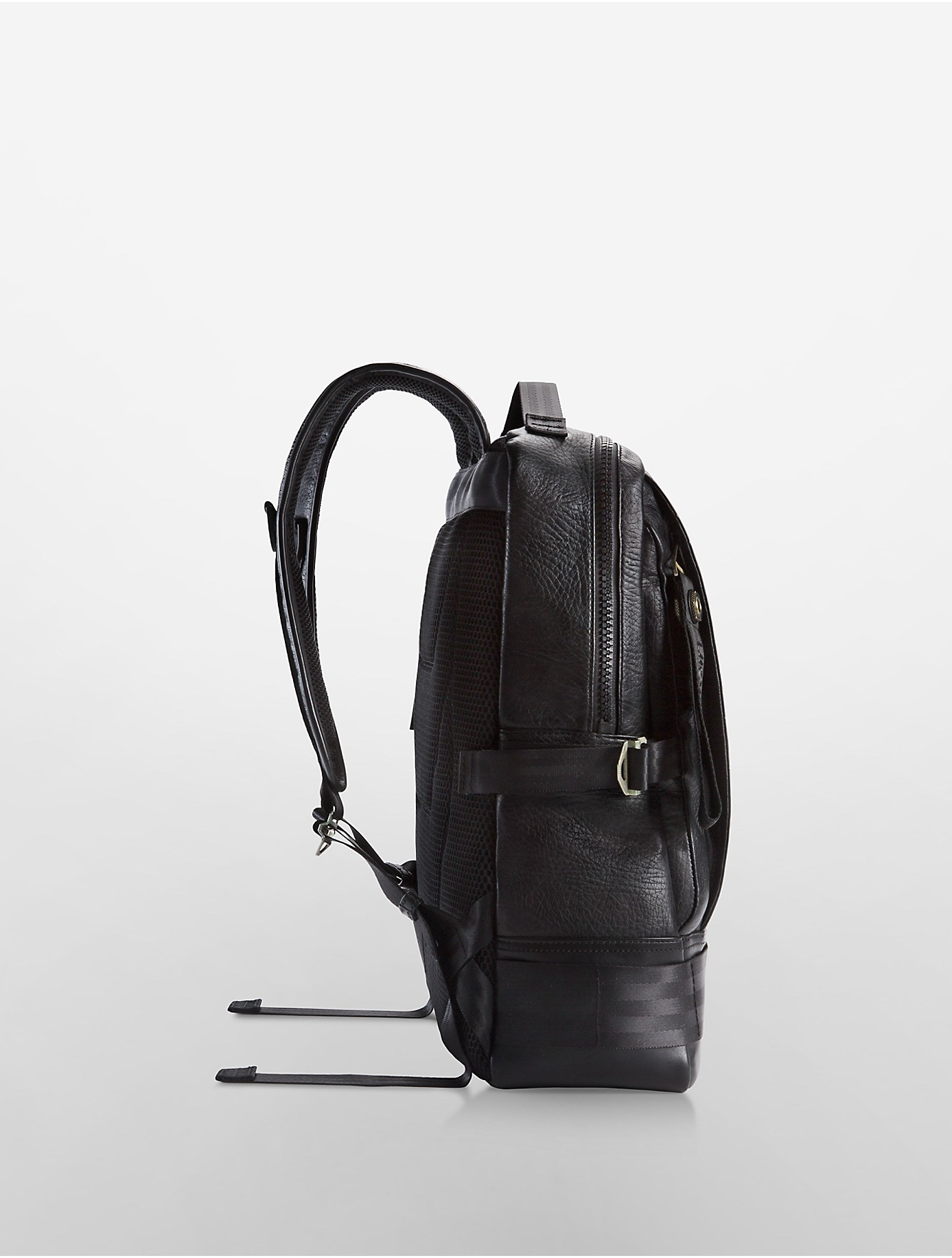 Figure Debtor extremely Calvin Klein Jeans Pilot Leather Backpack in Black | Lyst