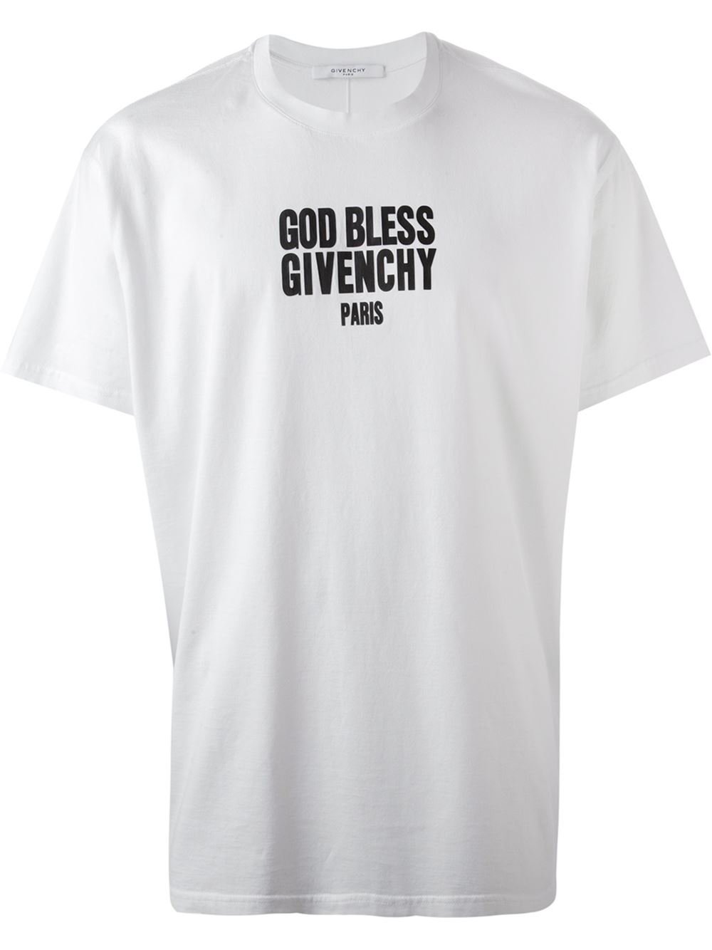 Lyst - Givenchy God Bless Cotton T-shirt in White for Men
