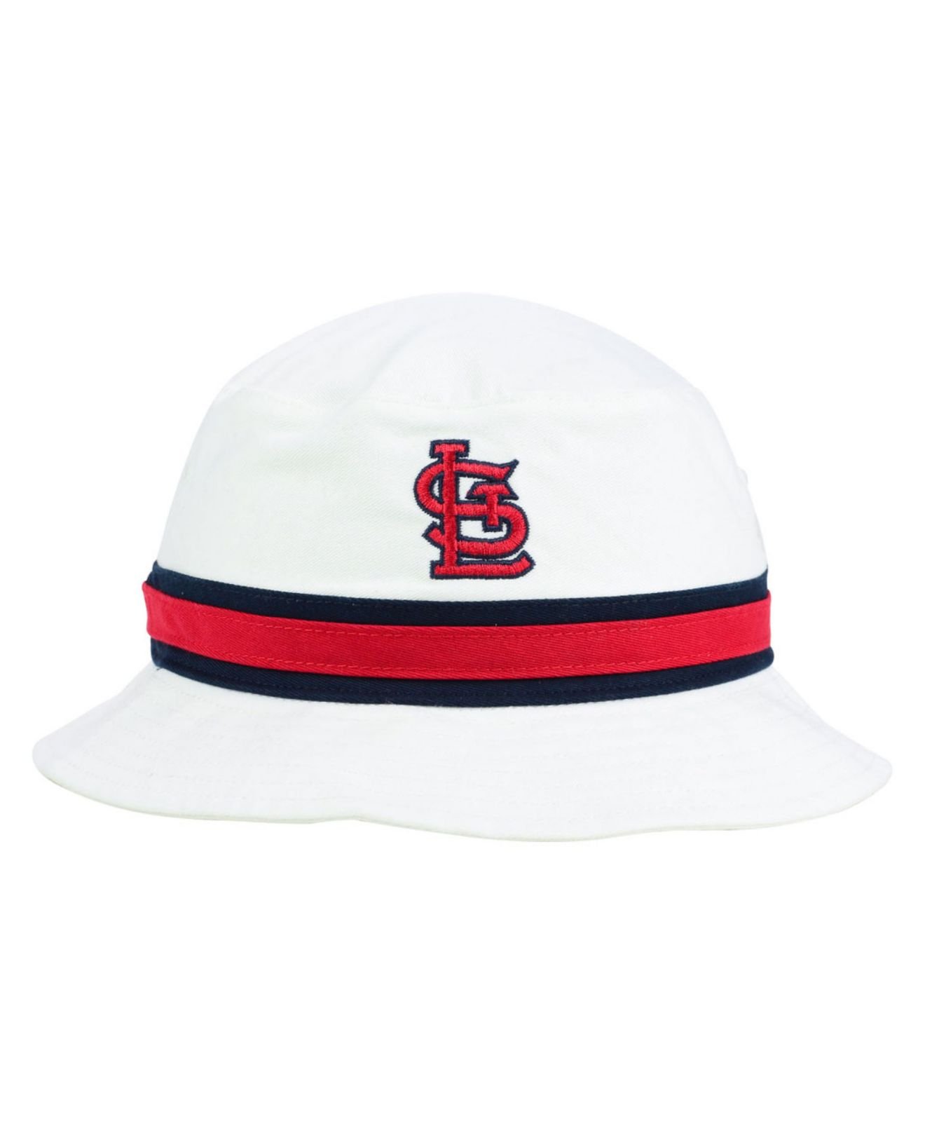 Vintage 90s Starter MLB St Louis Cardinals Pinstripe Snap Back Hat White Tag