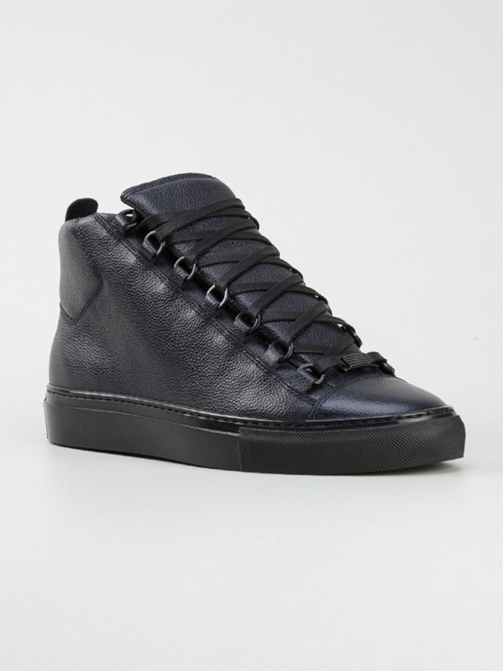 black balenciaga high tops