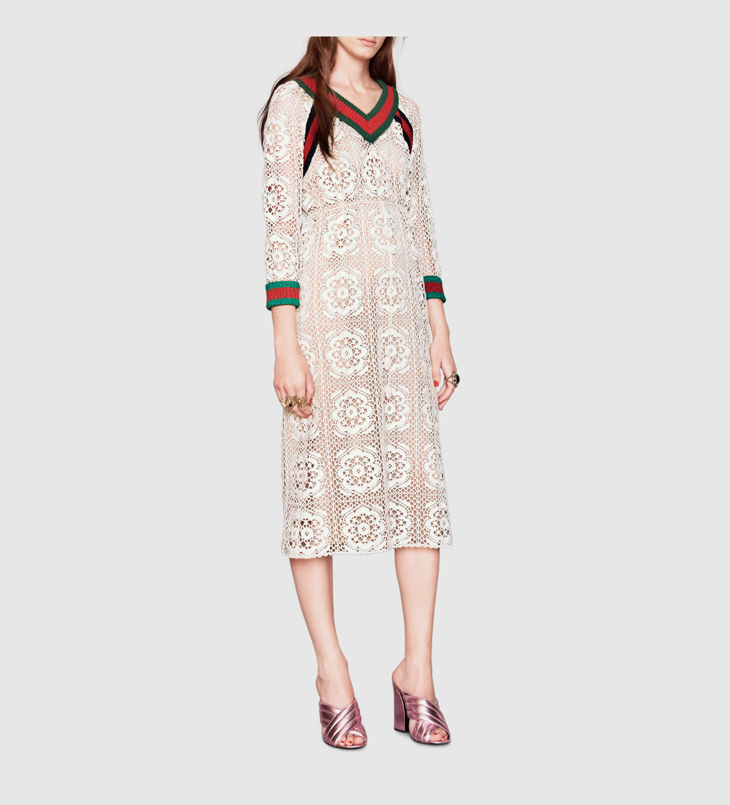 gucci macrame dress