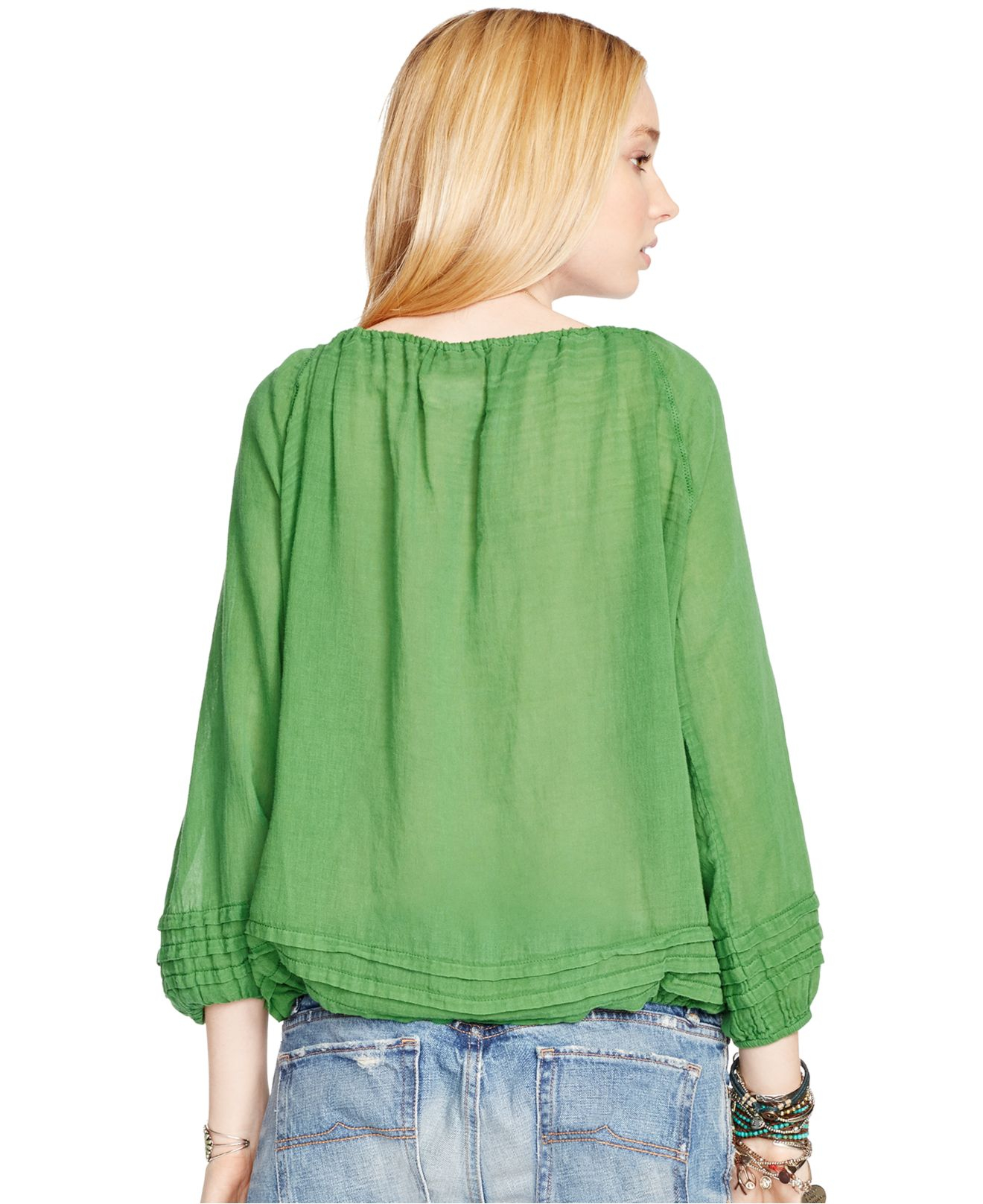 ralph lauren peasant top