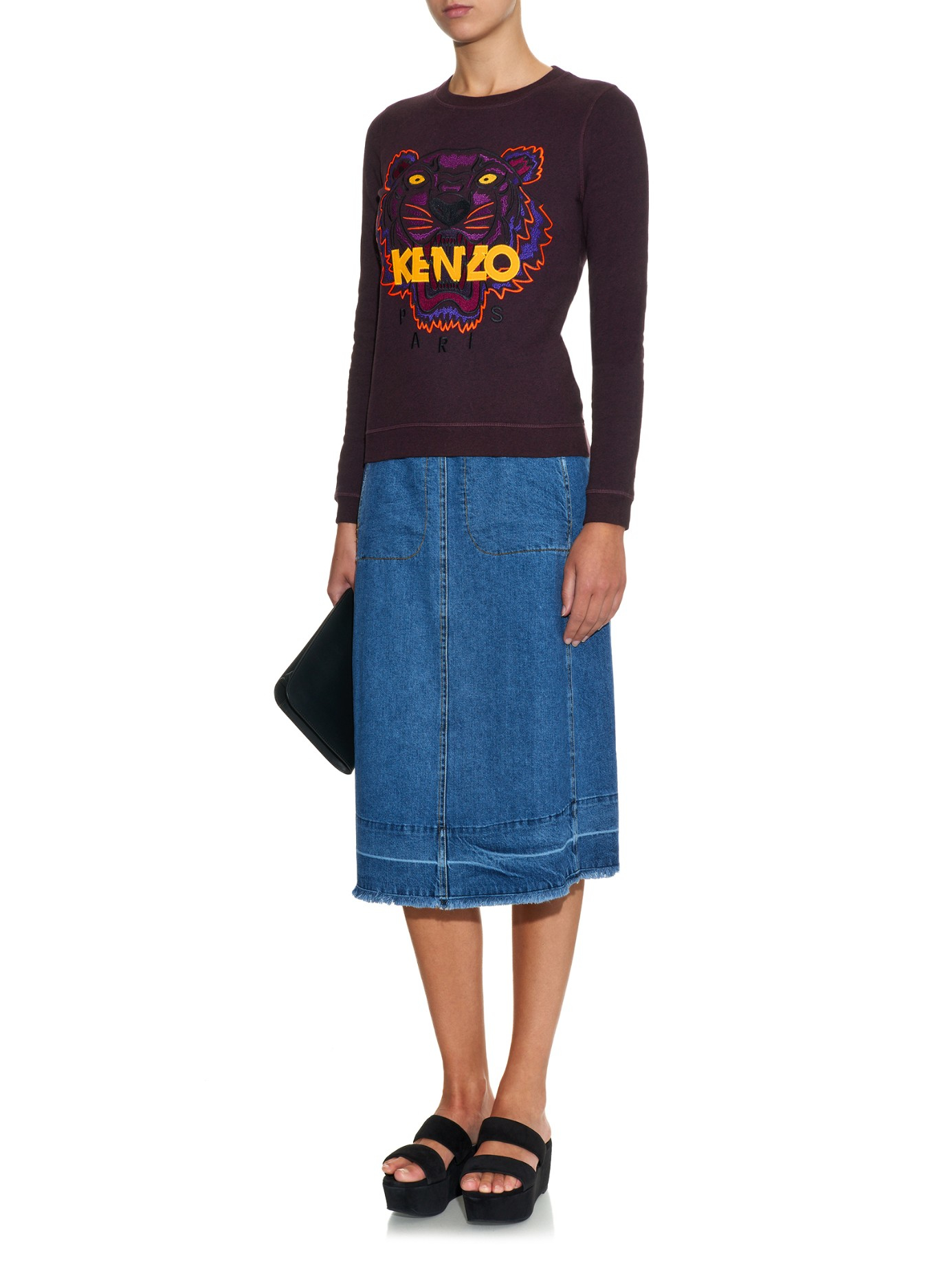 Kenzo sweatshirt purple best sale