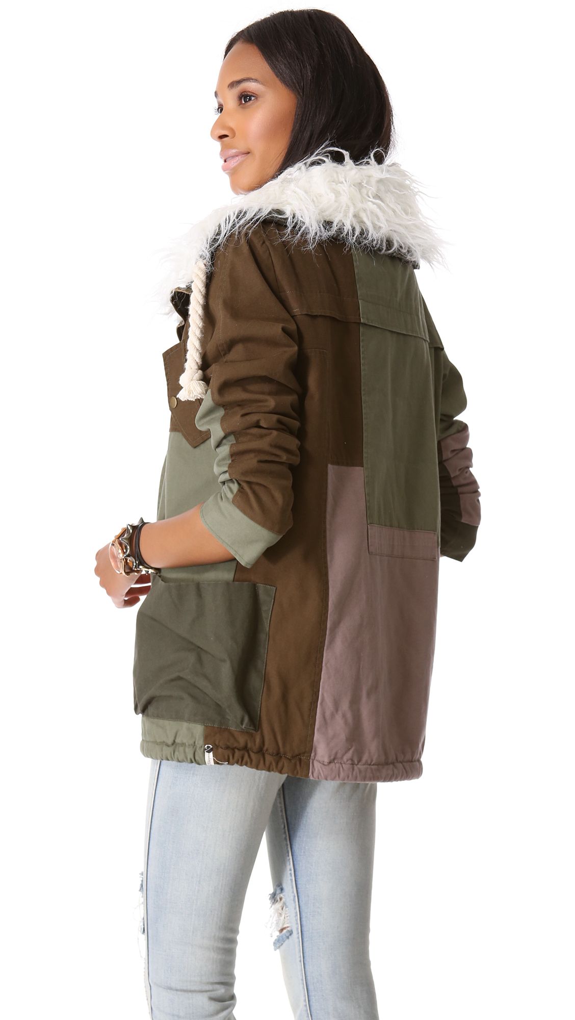 one teaspoon faux fur jacket