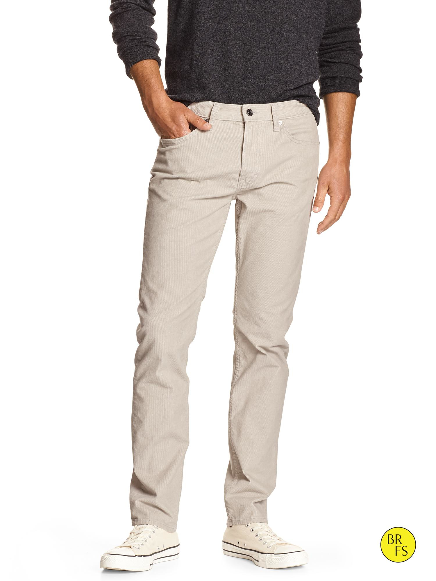 Banana Republic Factory Slim-fit Cord Pant in Beige for Men (Tundra) | Lyst