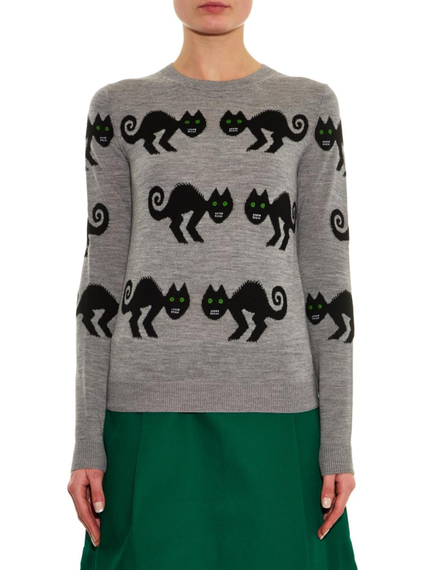 cat wool sweater