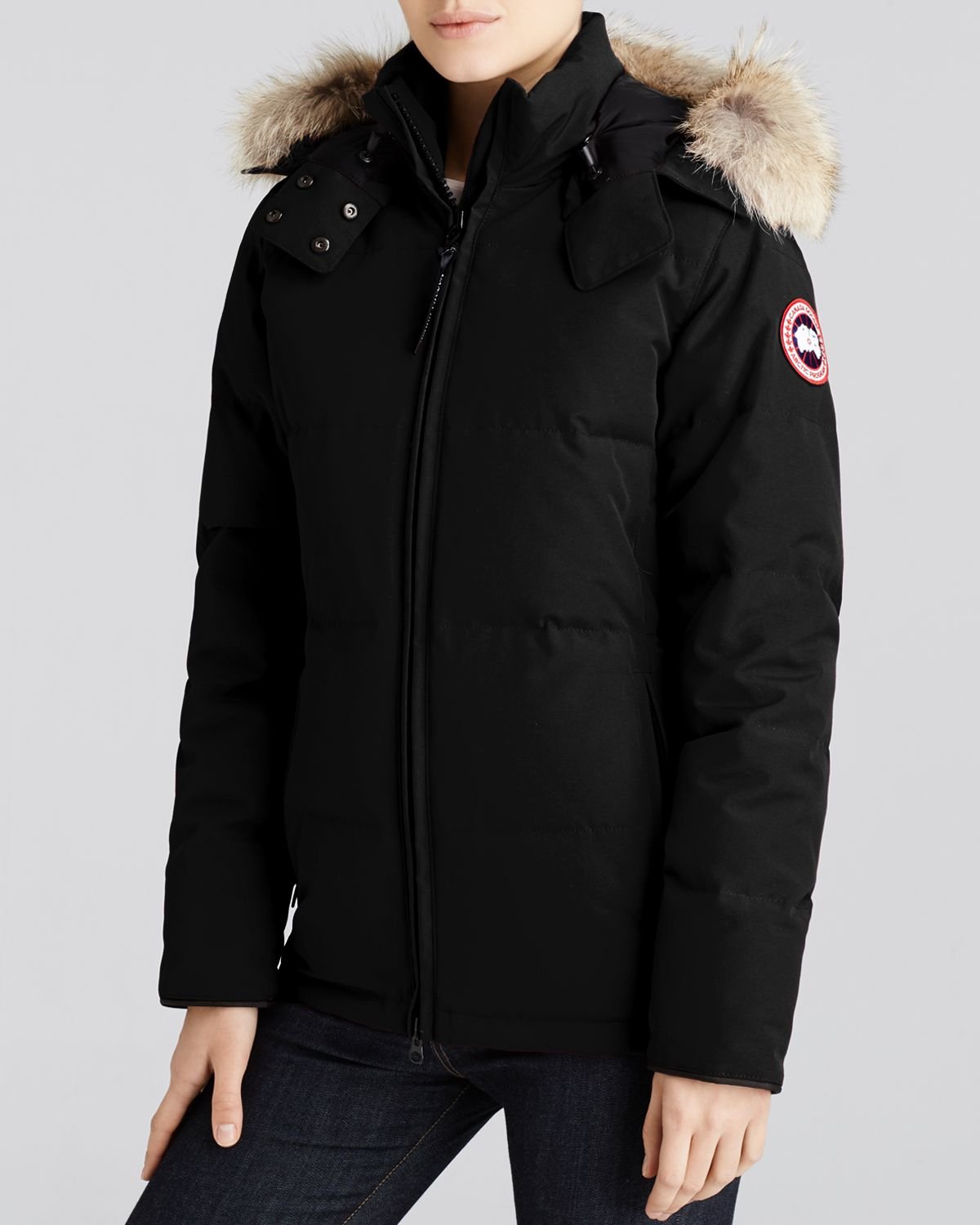 Canada goose Chelsea Down Coat in Black | Lyst