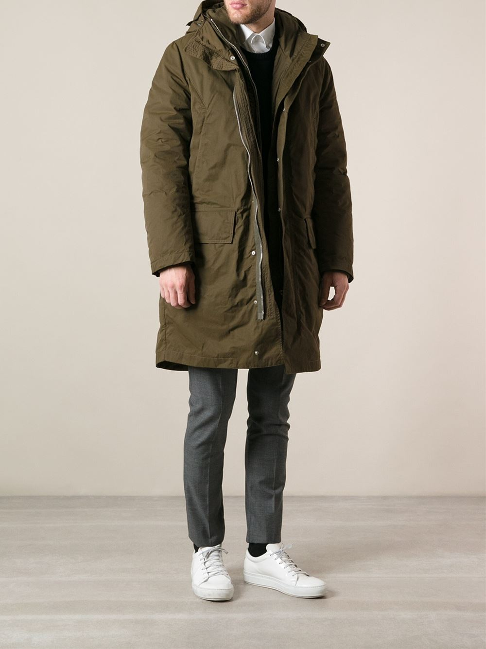 Acne Studios 'Montreal' Parka in Green for Men - Lyst