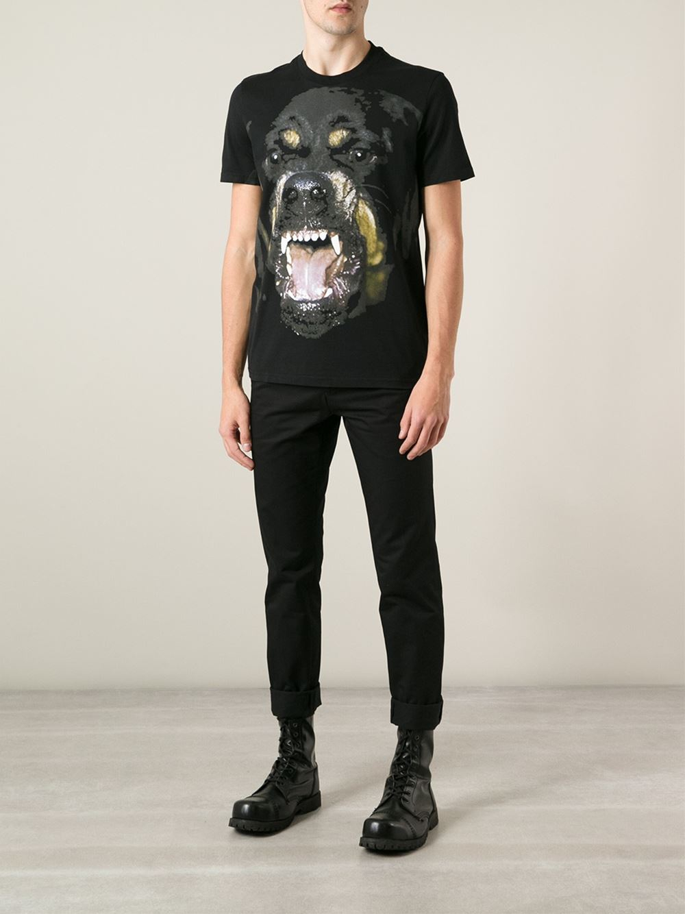 Givenchy Rottweiler Cotton T-Shirt in Black for Men | Lyst