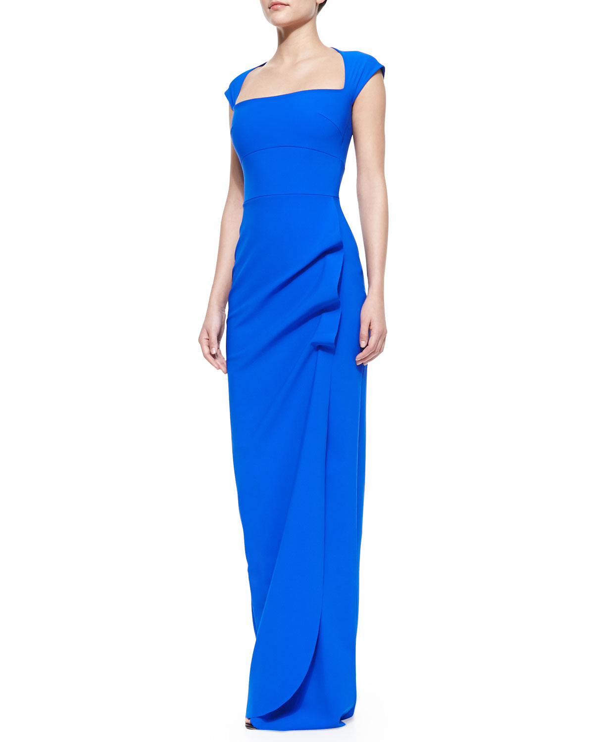 chiara boni blue dress