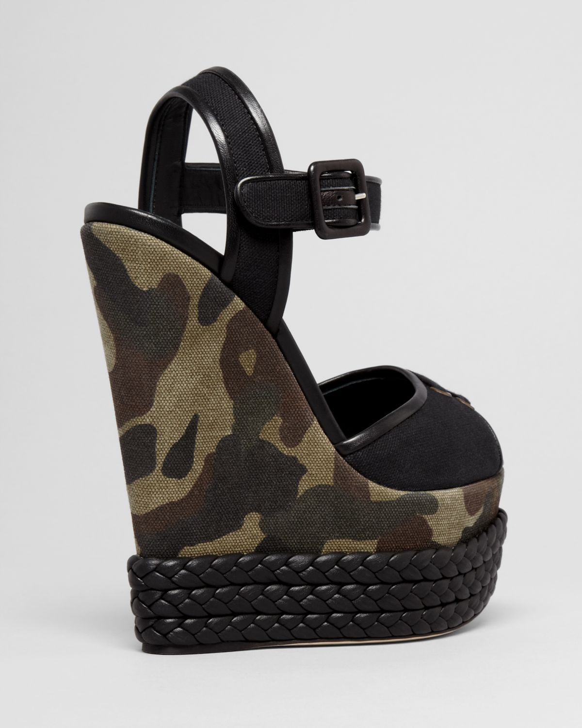Giuseppe Zanotti Peep Toe Platform Wedge Sandals - Lolas in Green - Lyst