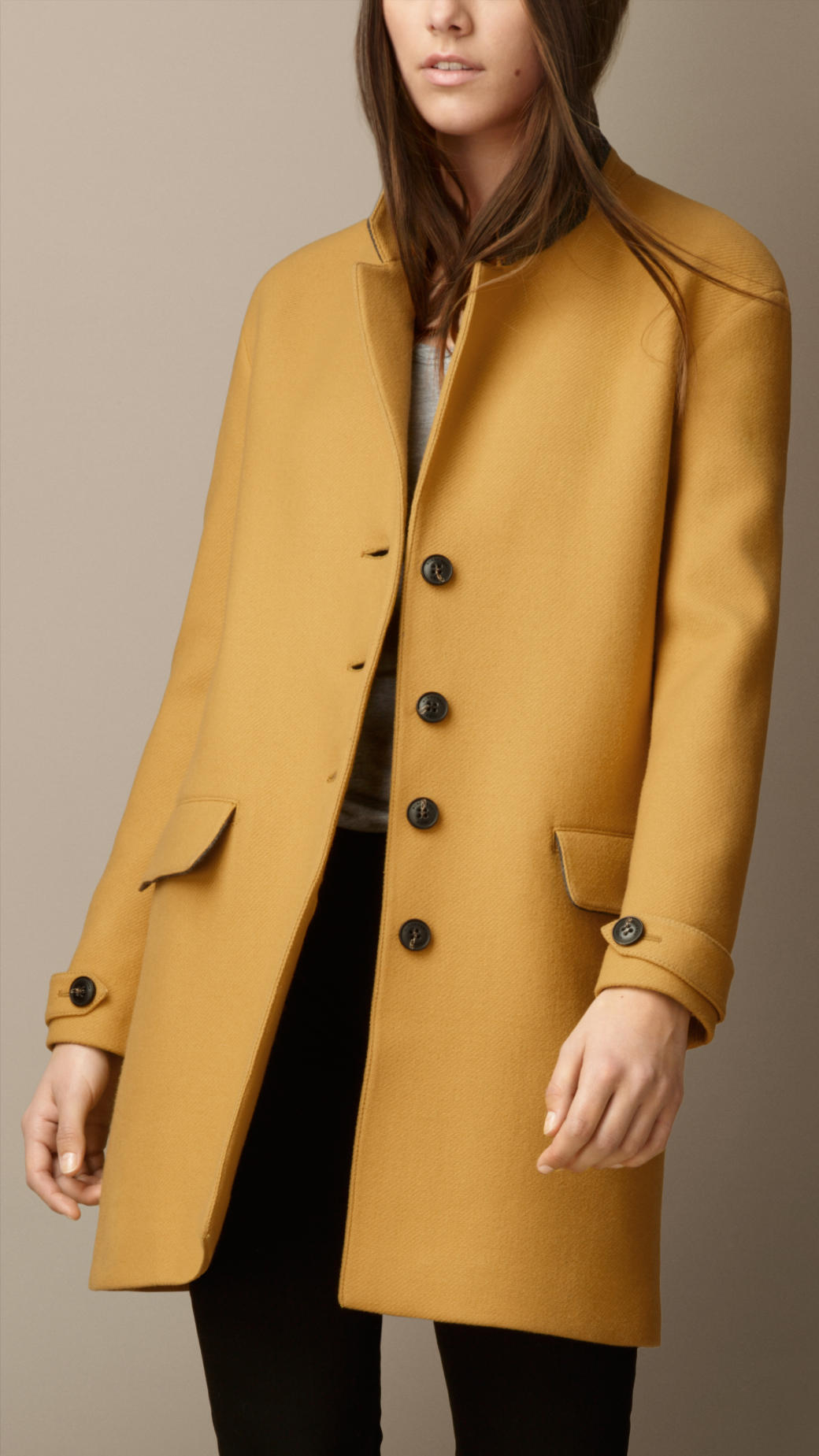 burberry yellow coat
