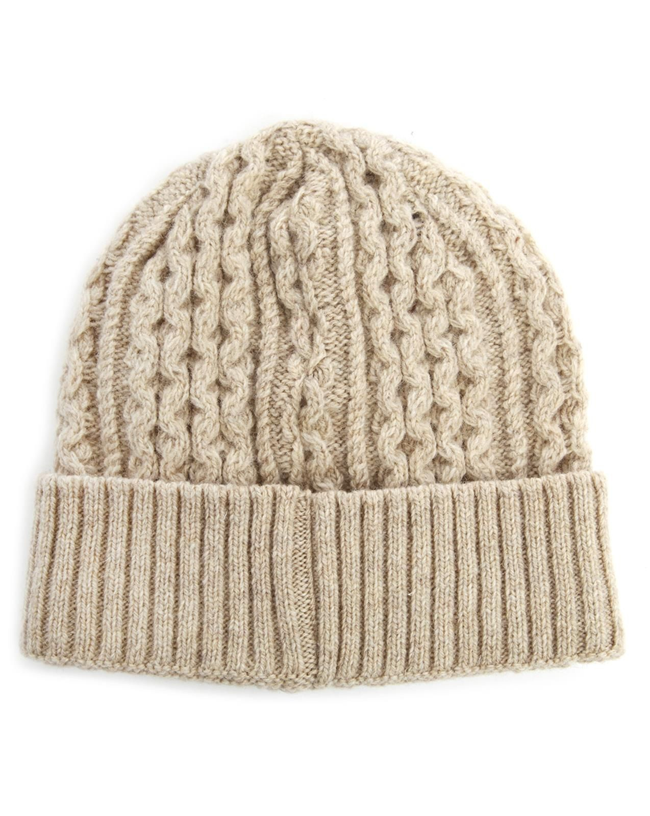 Norse projects Cable Knit Beige Beanie in Beige for Men Lyst