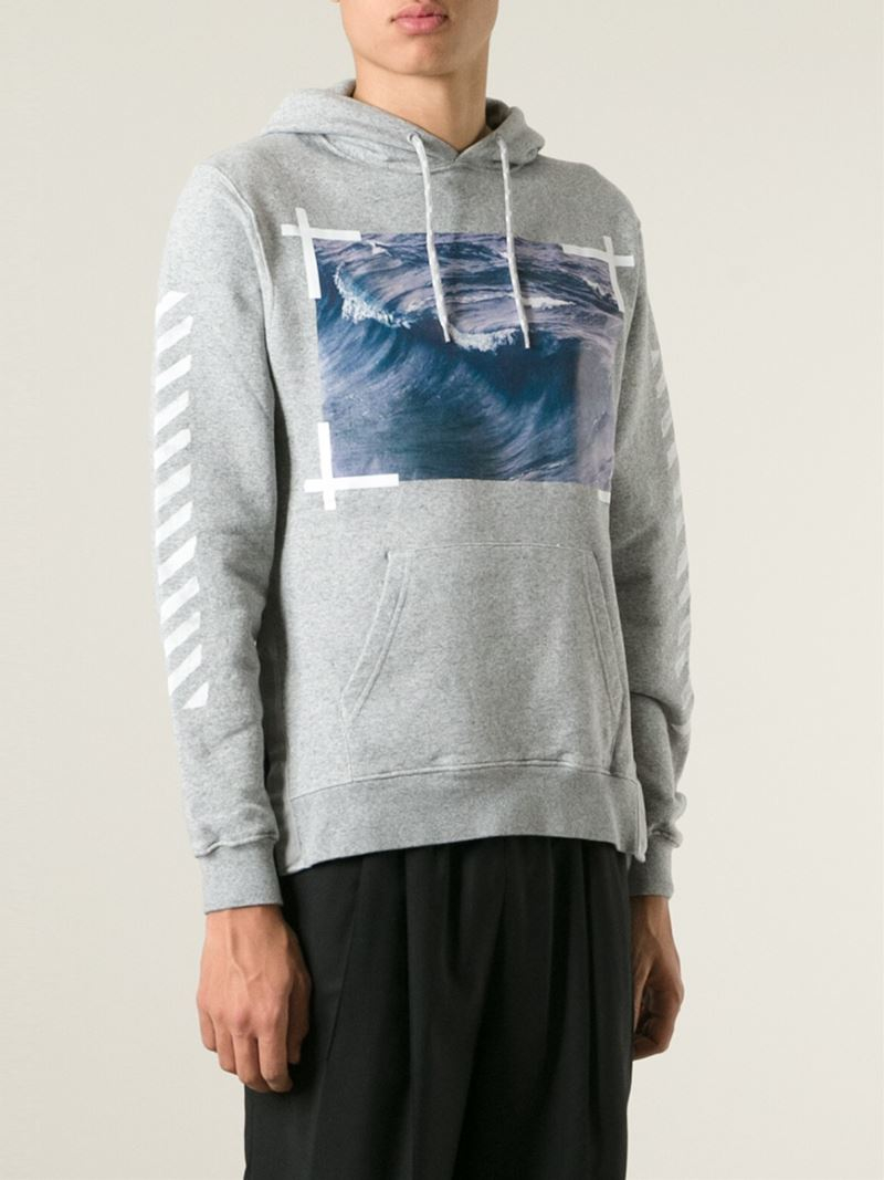 c/o Virgil Abloh Wave Print in (Gray) for Men - Lyst