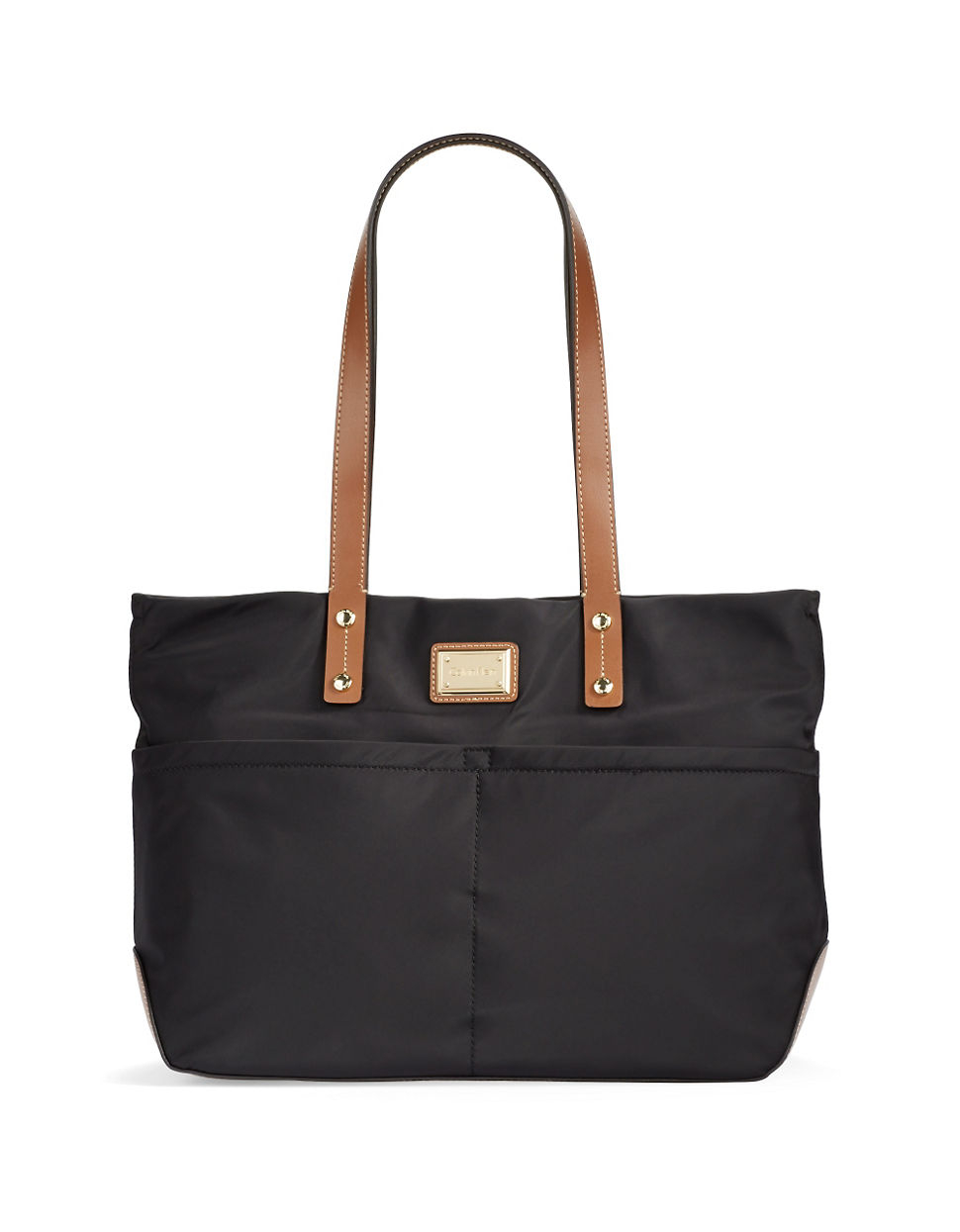 Calvin klein Nylon Tote Bag in Black (Black/ Gold) Lyst
