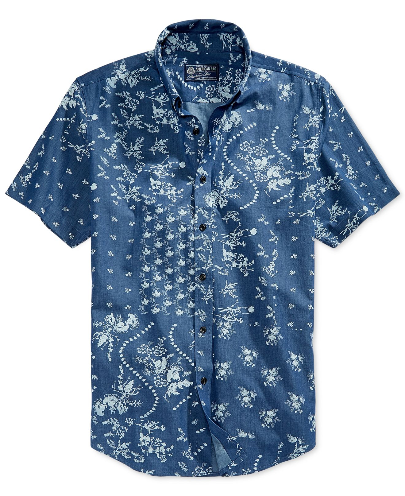 American Rag Bandana Print Shirt in Blue for Men - Lyst