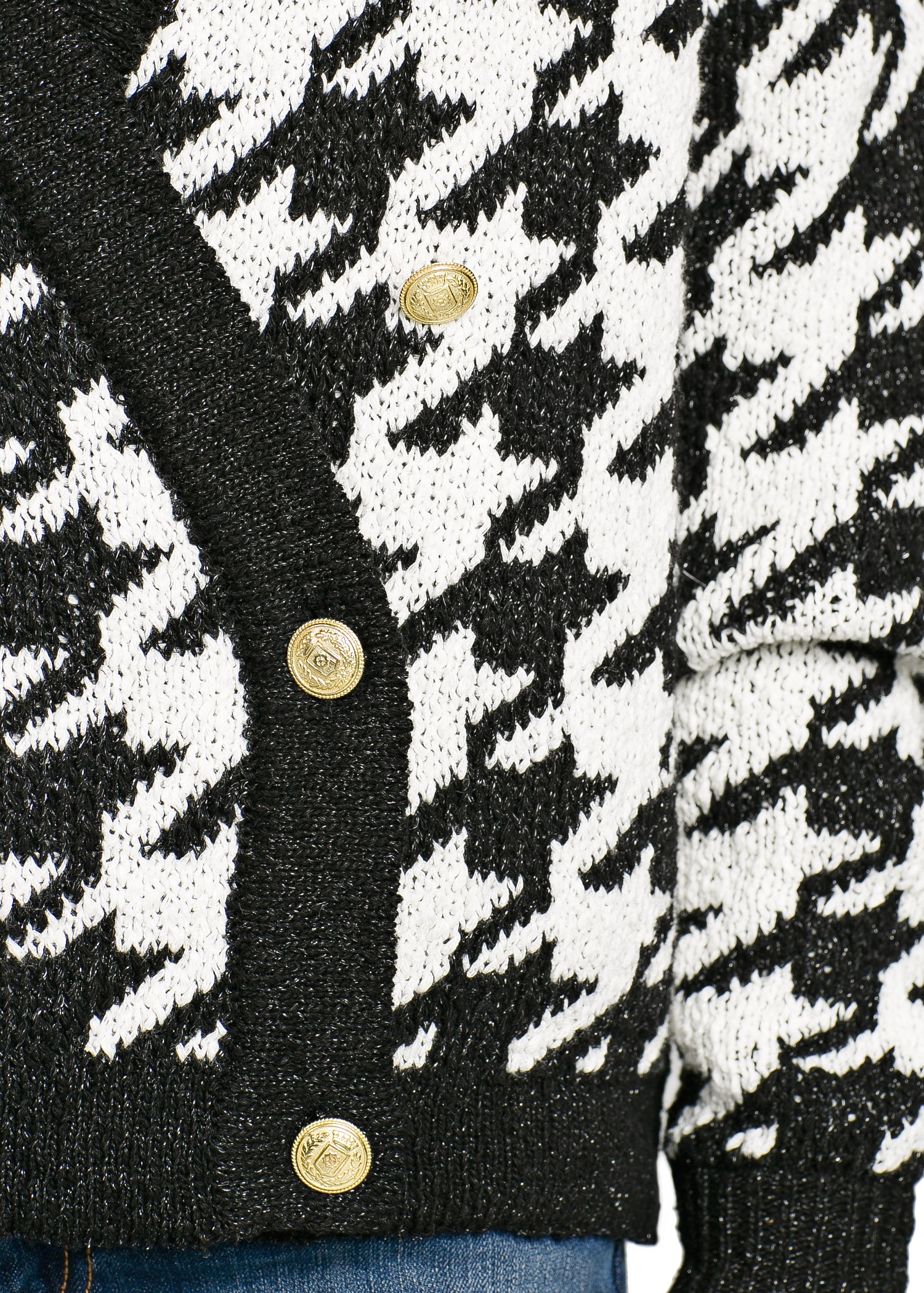 mango houndstooth cardigan