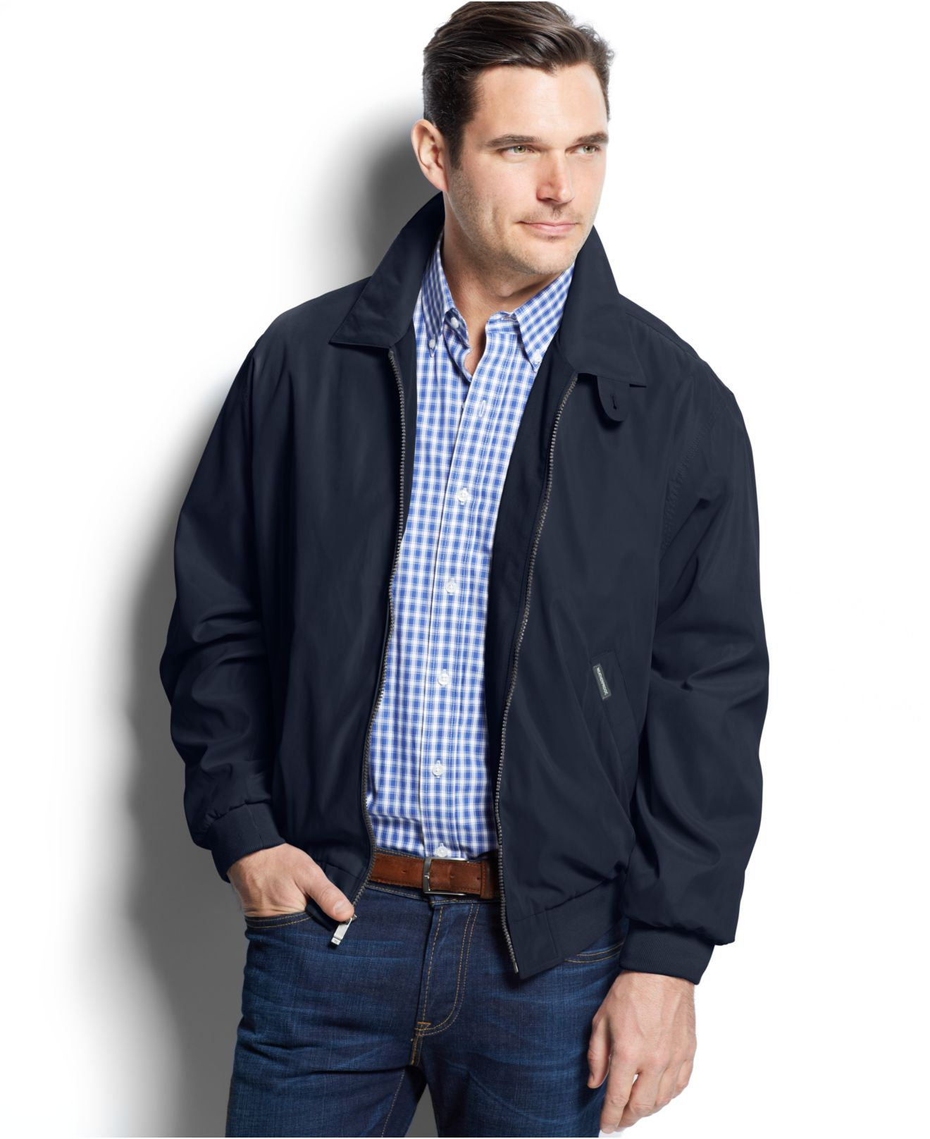 Weatherproof Lightweight Bomber Jacket in Navy (Blue) for ...