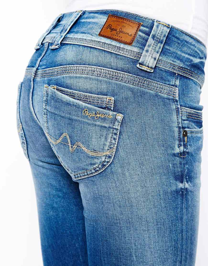 Pepe Jeans Venus Straight Leg Lyst Blue in | Jeans