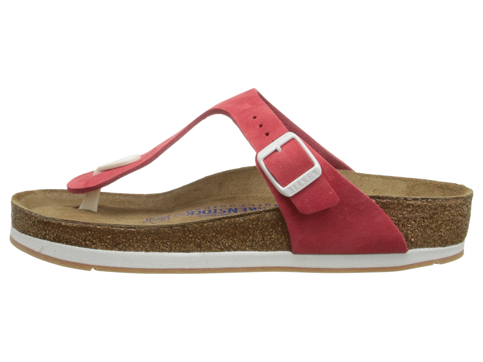 Birkenstock Gizeh Soft Footbed Sport in Pink | Lyst