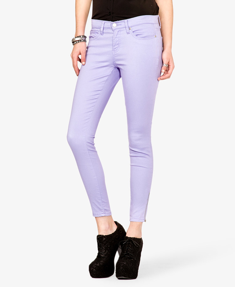 lavender skinny jeans