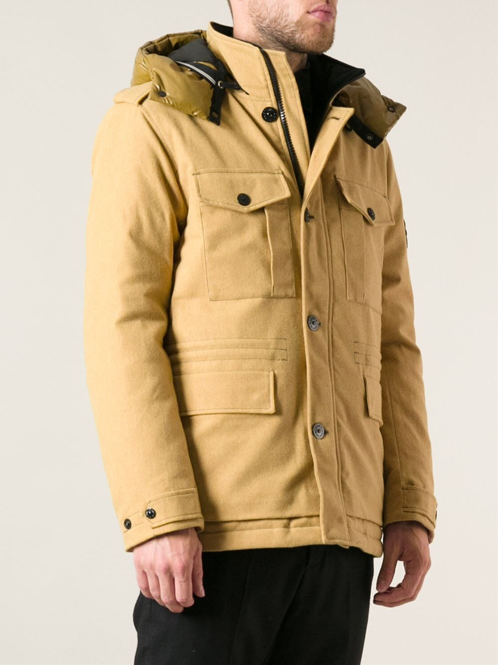 Lyst Stone island 'Ice' Jacket in Orange for Men