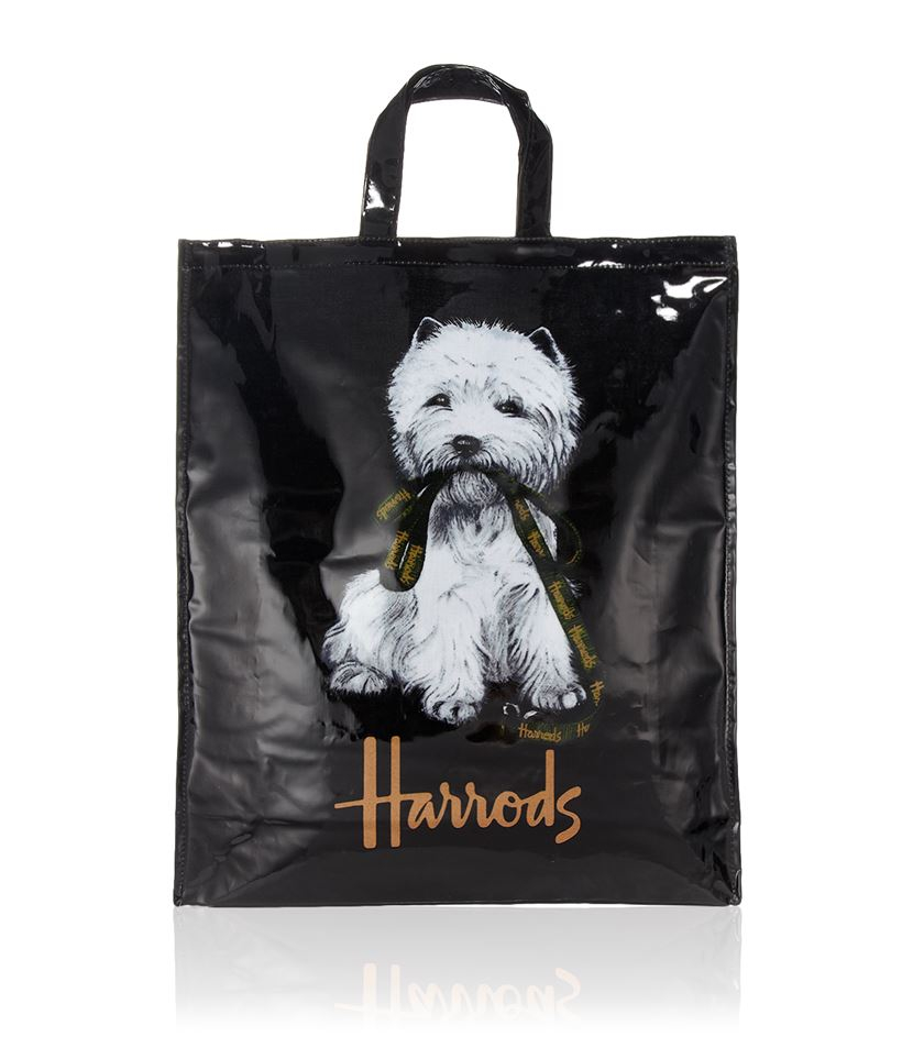 Harrods Large Westie Shopper Bag in Black | Lyst