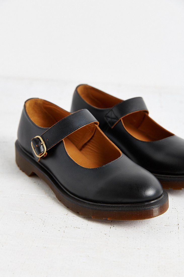 Dr. Martens Leather Indica Mary Jane in Black Lyst