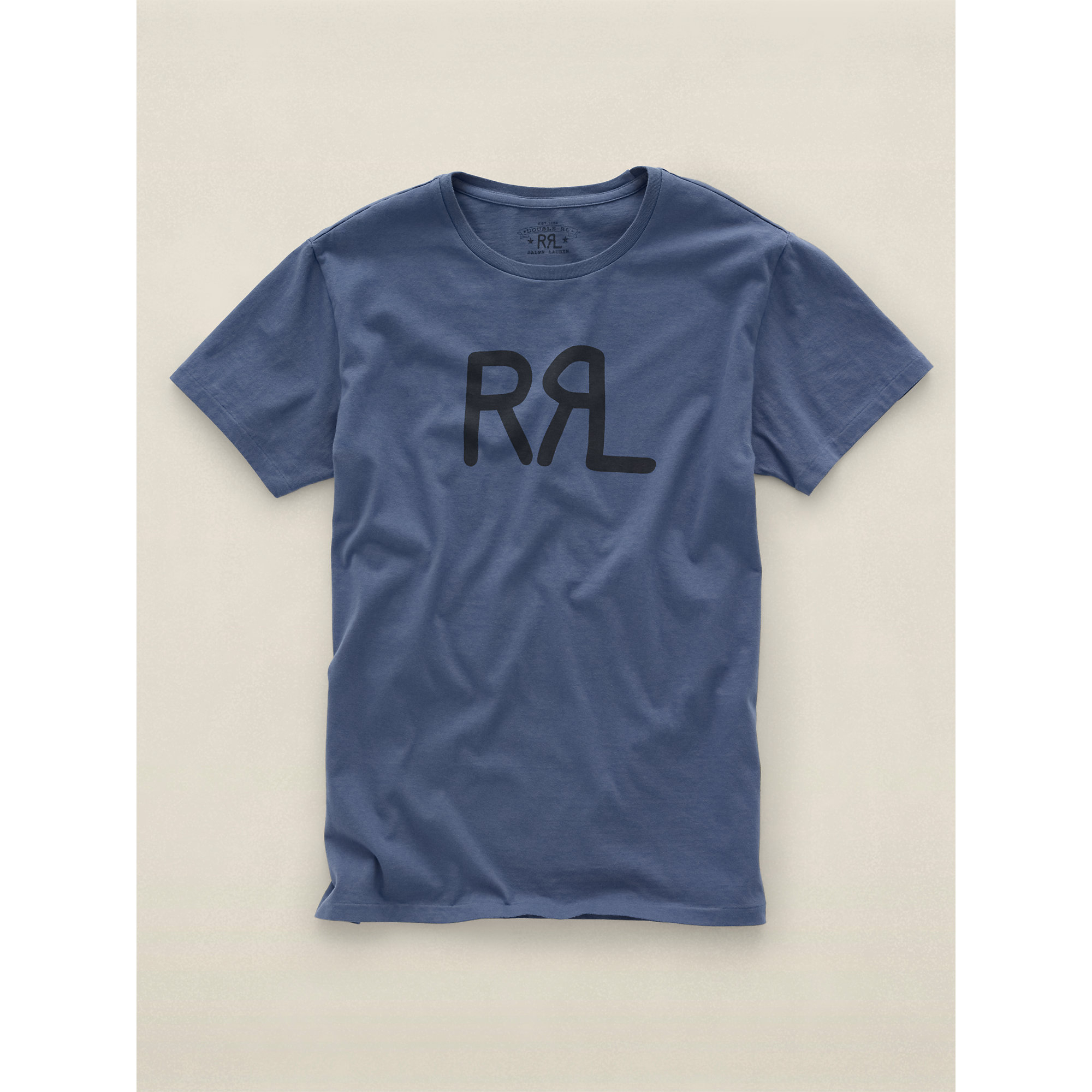 Rrl "" Cotton T-Shirt in Blue for Men (smith blue) | Lyst