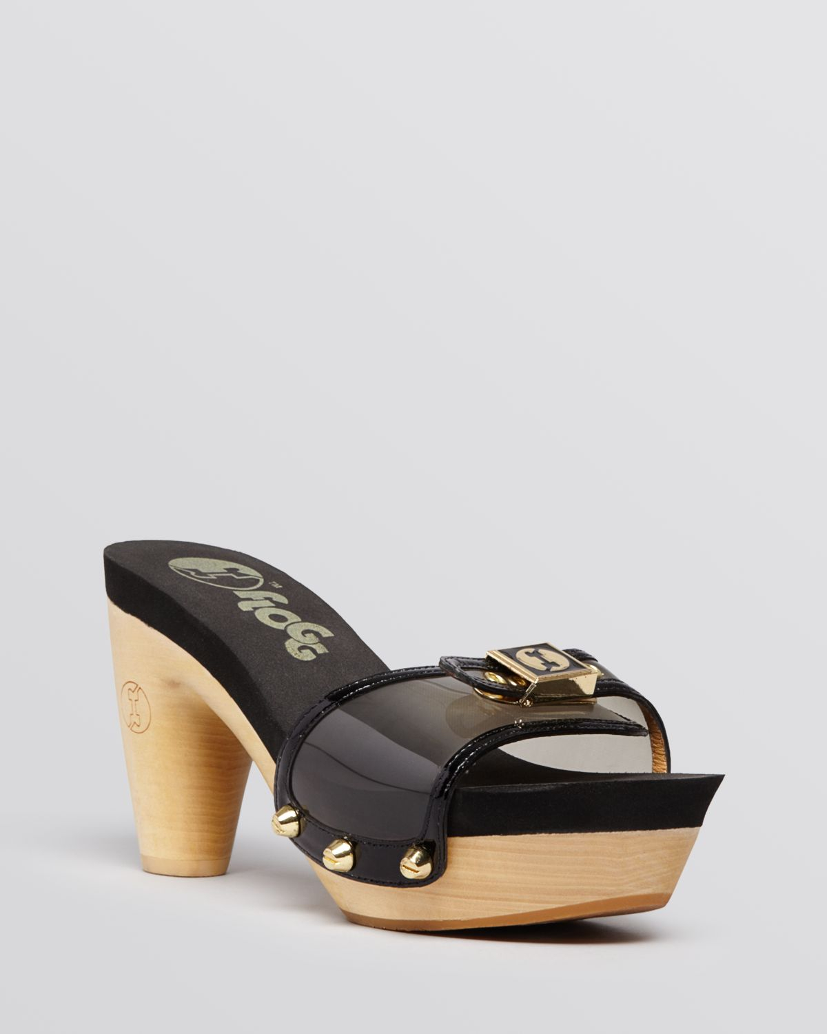 platform heel mules