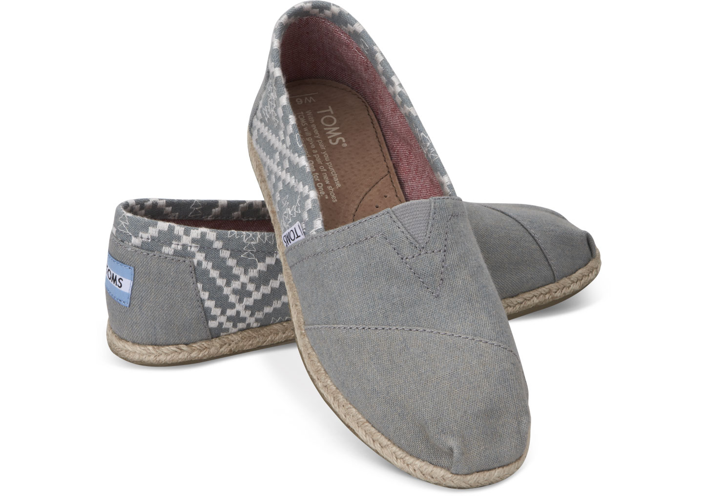 blue denim toms shoes